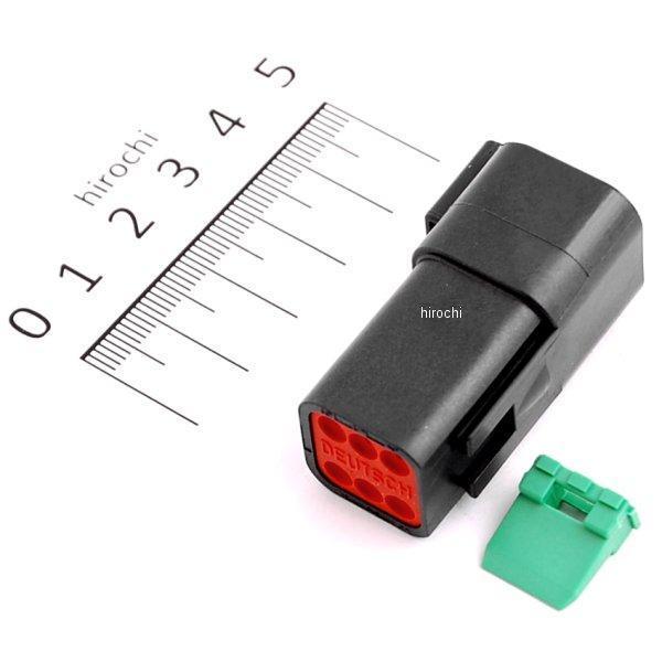 ドイツコネクター レセプタクル(メス) 6ピン 72106-94BK 黒