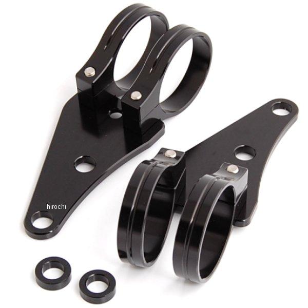 マシンドヘッドライトステー 2クランプタイプ φ43mm 黒