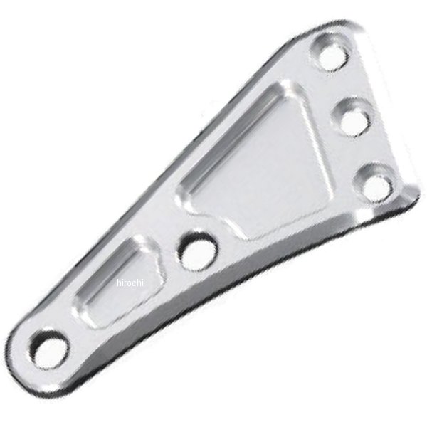 マシンドロングヘッドライトステープレート シルバー 左