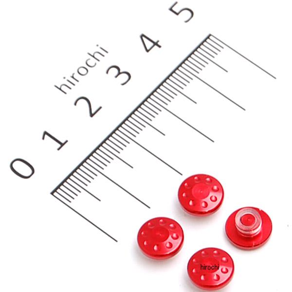 キャップボルトカバー M6用 4個入り 赤