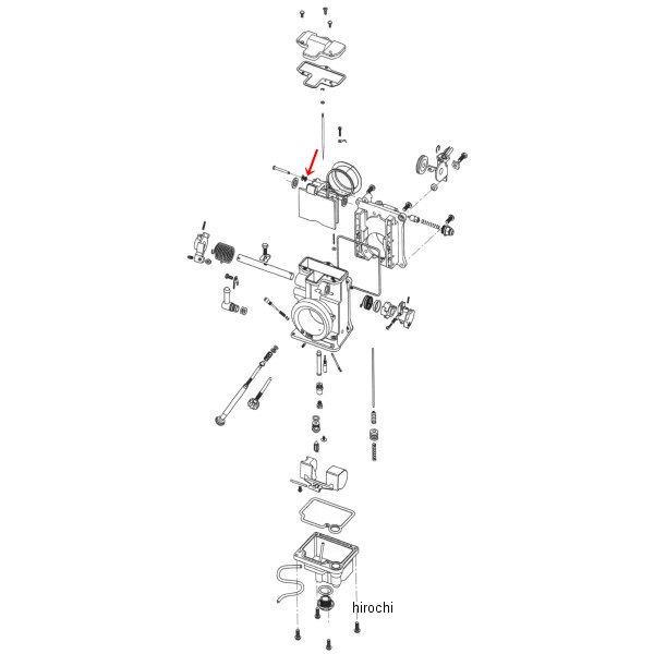 補修 ミクニHSR用 リンクレバー Eリング