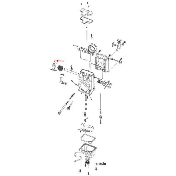 補修 ミクニHSR用 リターンレバー ピン