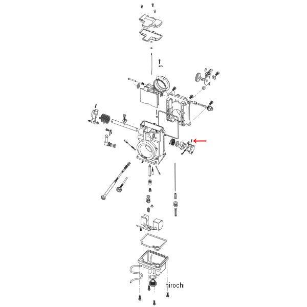 補修 ミクニHSR用 スロットルレバー ピン