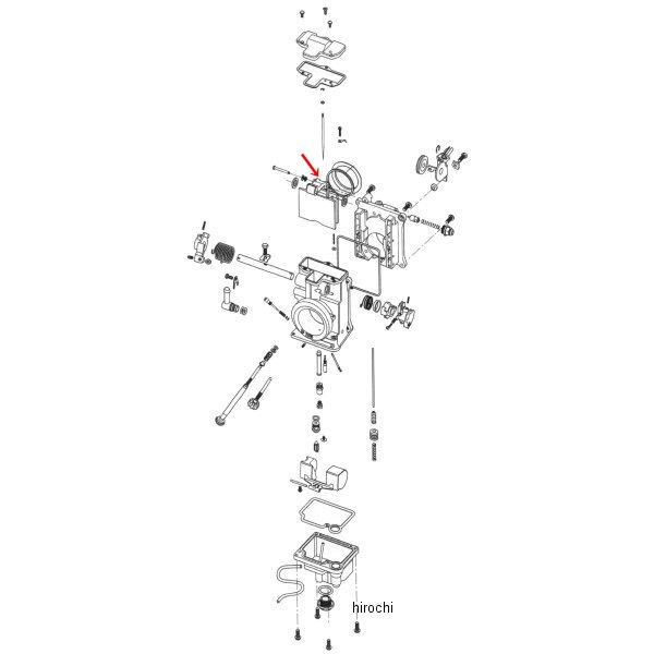 補修 ミクニHSR用 スロットルバルブレバー (HSR48)