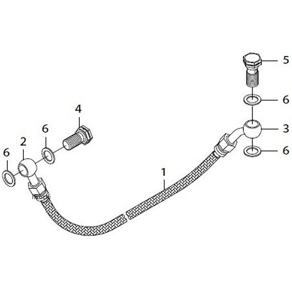 ブレーキホース420MM モンキー