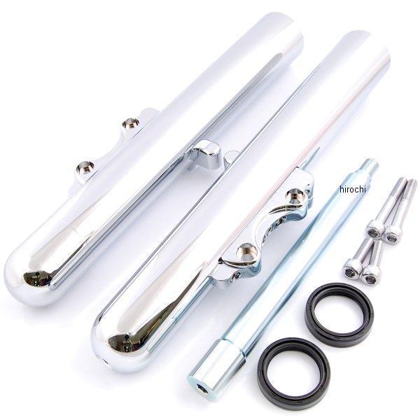 フロントフォーク 00年-07年 FLH/FLT ダブルディスク スムース クローム