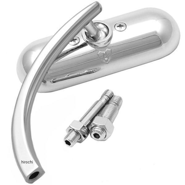 ミラー ミニ オーバル クローム 左