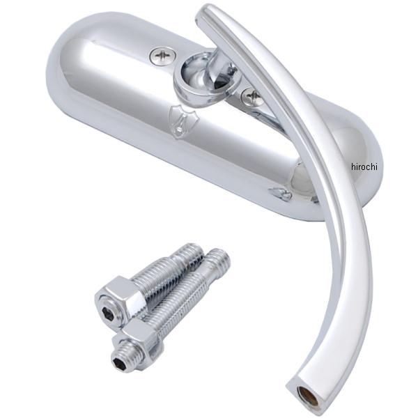 ミラー ミニ オーバル クローム 右