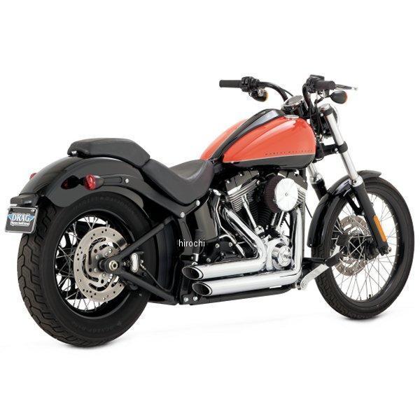 フルエキゾースト ショートショット スタッガード 12年-17年 ソフテイル クローム