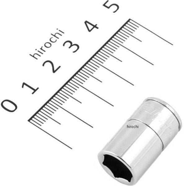ブルーポイント 1/4インチ シャロー ソケット 6角 10mm 長さ24.8mm