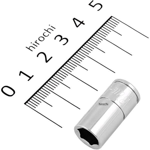 ブルーポイント 1/4インチ シャロー ソケット 6角 8mm 長さ24.8mm