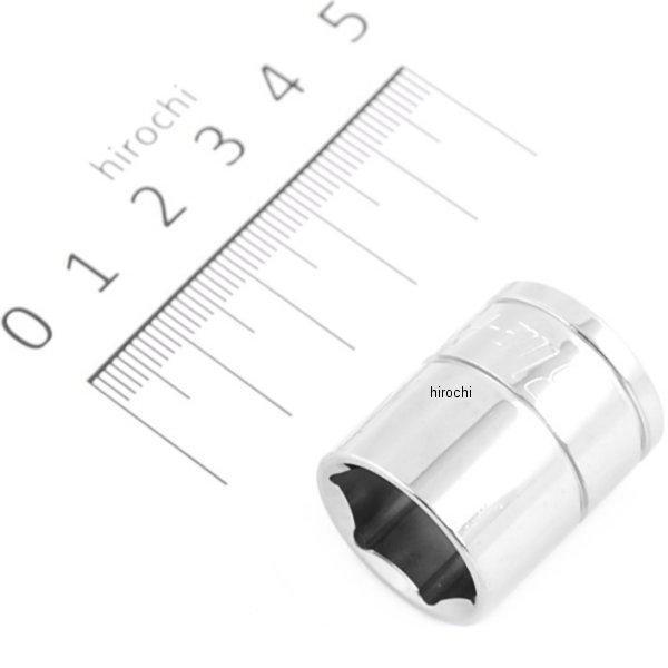 ブルーポイント 3/8インチ シャロー ソケット 6角 16mm 長さ27mm