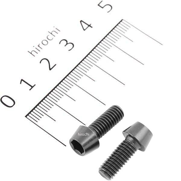 テーパーキャップボルトセット 汎用 M6x15mm P-1.0 ステンレス 2本入り 黒