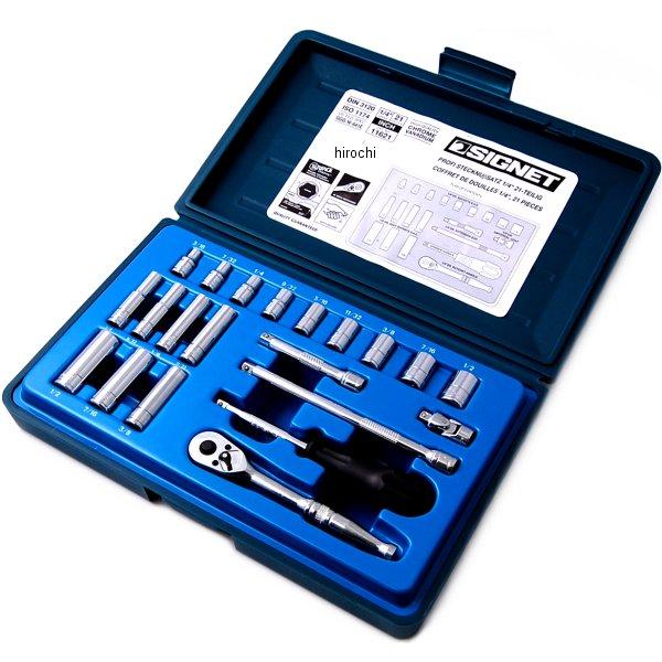 1/4DR 21PC インチ ソケットレンチセット