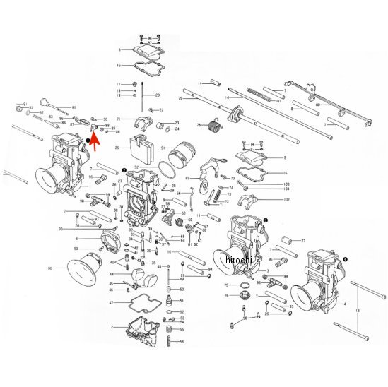 ミクニ ブラケットスタータノブ ビッグ