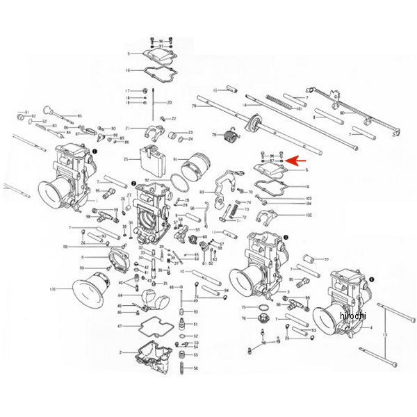 ミクニ ワッシャートップカバースクリュー