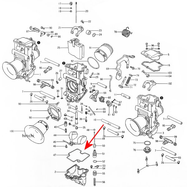 ミクニ Oリング フロートチャンバー