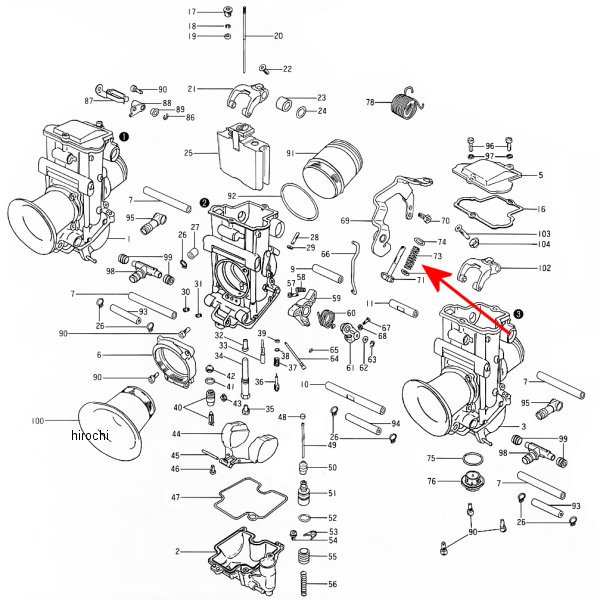 ミクニ スプリングスロットルストップスクリュ