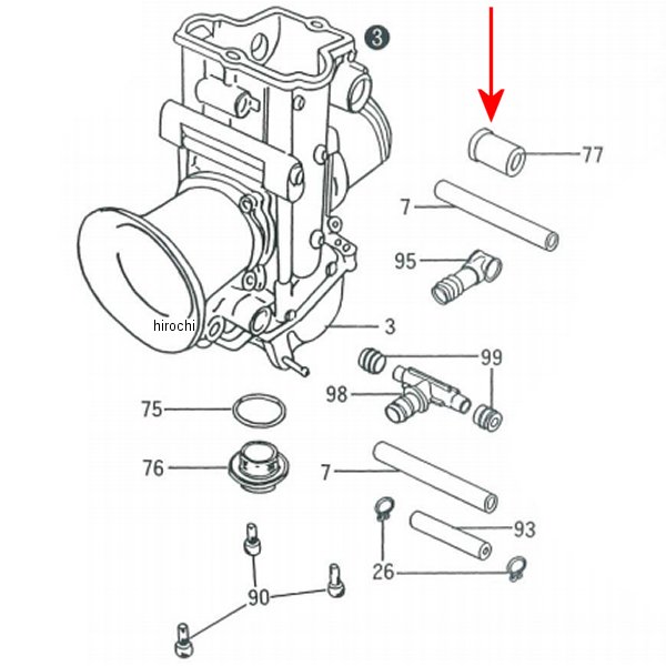 ミクニ リングスロットルシャフト