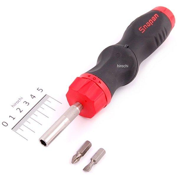 ラチェット ソフト グリップ ドライバー 5ポジション 全長 8-1/2インチ