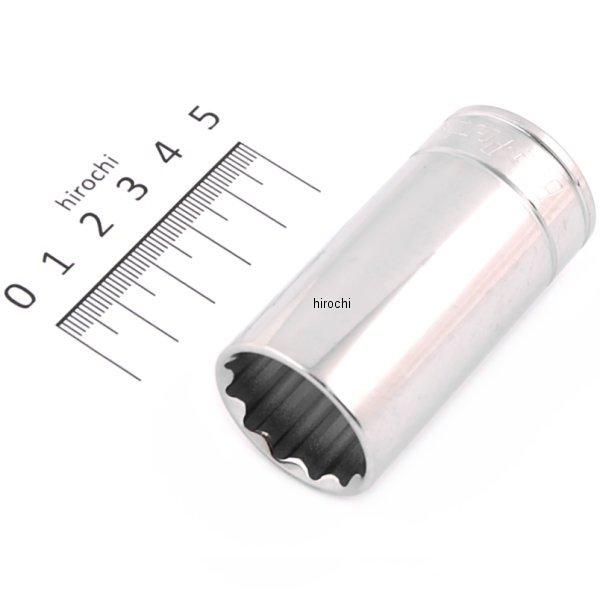 ブルーポイント 3/8インチ ディープ ソケット 12角 24mm 長さ64mm