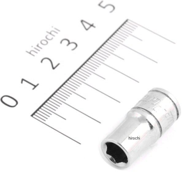 ブルーポイント 1/4インチ シャロー ソケット 6角 7mm 長さ24.8mm