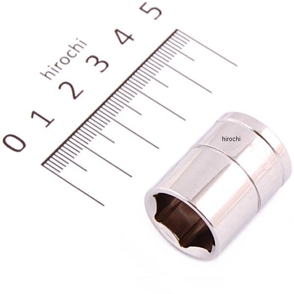 ブルーポイント 3/8インチ シャロー ソケット 6角 15mm 長さ27mm