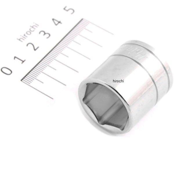 ブルーポイント 3/8インチ シャロー ソケット 6角 22mm 長さ31mm