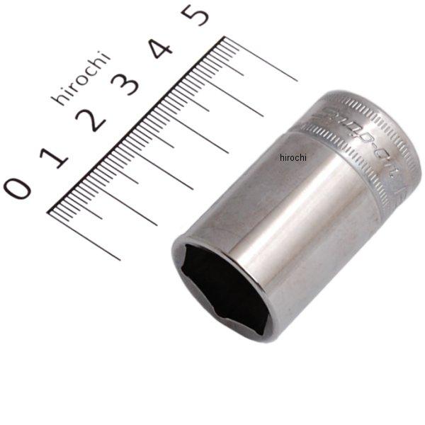3/8インチ ソケット セミディープ 6角 ミリサイズ 18mm