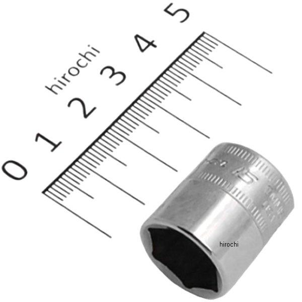 フランクドライブ 1/4インチ シャロー ソケット 6角 15mm