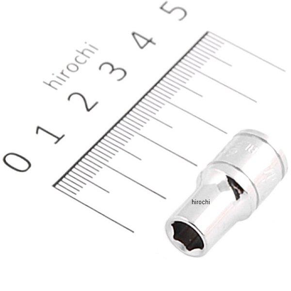 ブルーポイント 1/4インチ シャロー ソケット 6角 6mm 長さ24.8mm