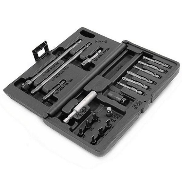 アダプタービットセット フラットチップ、フィリップスインサート、フィリップス、トルクスパワー 各3個