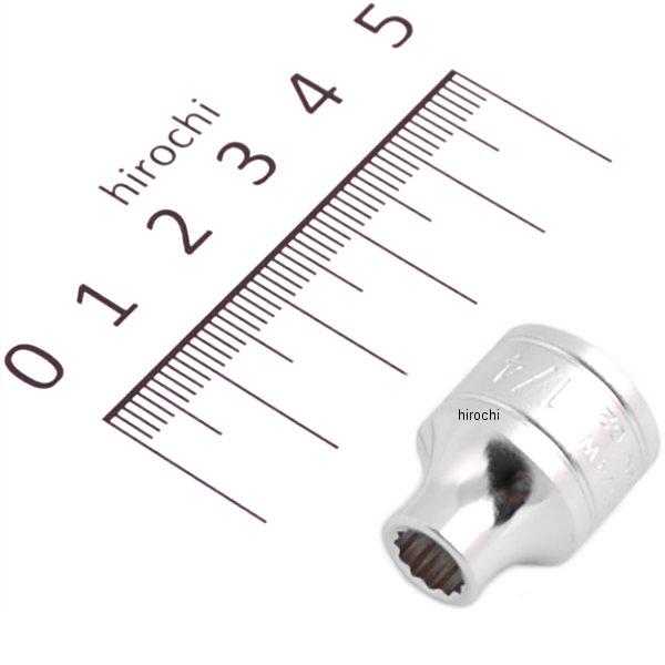 B3-1/4W  京都機械工具 9.5sq ソケット(12角) 1/4インチ