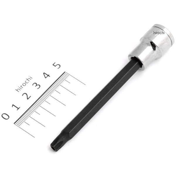 ブルーポイント 1/4インチ トルクス タンパー ドライバー ソケット ロング T40 長さ 4-3/8インチ