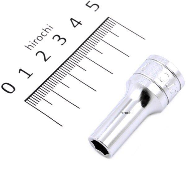 9.5sq セミディープソケット(6角) 7mm