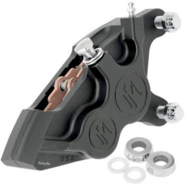 4ピストン キャリパー 11.5、11.8インチローター用 フロント 右 黒つや消し 00年以降