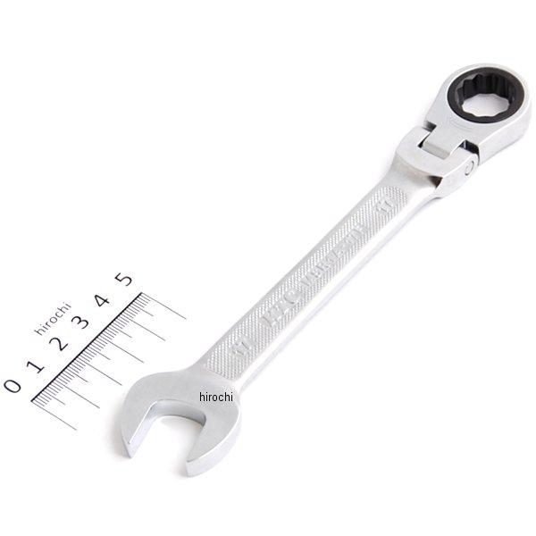 セミショートラチェットコンビネーションレンチ 17mm(首振りタイプ)