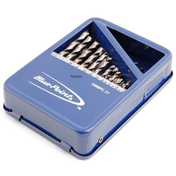 ブルーポイント パワーツール アクセサリー ジョバー長 高速 コバルト ドリルビット 21個 セット