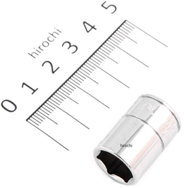 ブルーポイント 1/4インチ ディープ ソケット 6角 12mm 長さ50mm