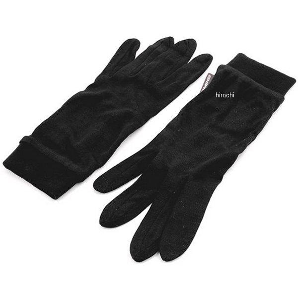 GK-133  コンフォートシルクインナーグローブ 黒 XLサイズ