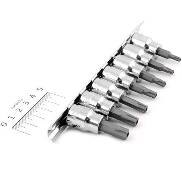 ヘクサロビュラ穴用 ピン付きトルクス ソケットセット