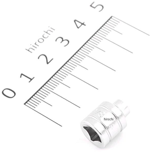 B2-1/8  京都機械工具 6.3sq ソケット(6角) 1/8インチ