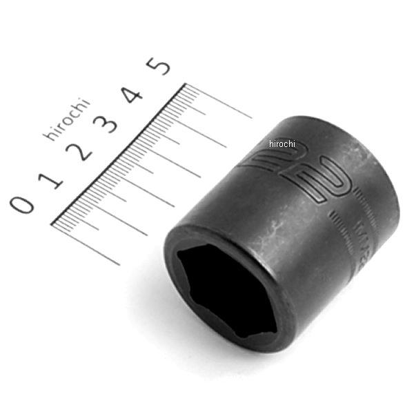 フランクドライブ 1/2インチ インパクト シャロー ソケット 6角 22mm