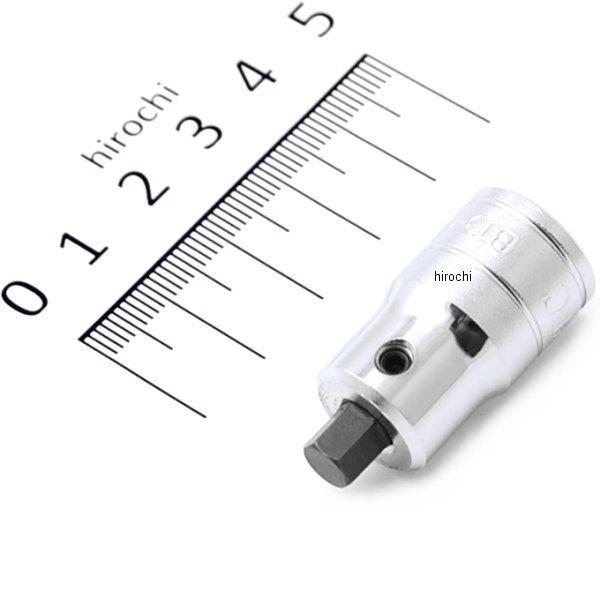 9.5sq スタッビヘキサゴンビットソケット 6mm