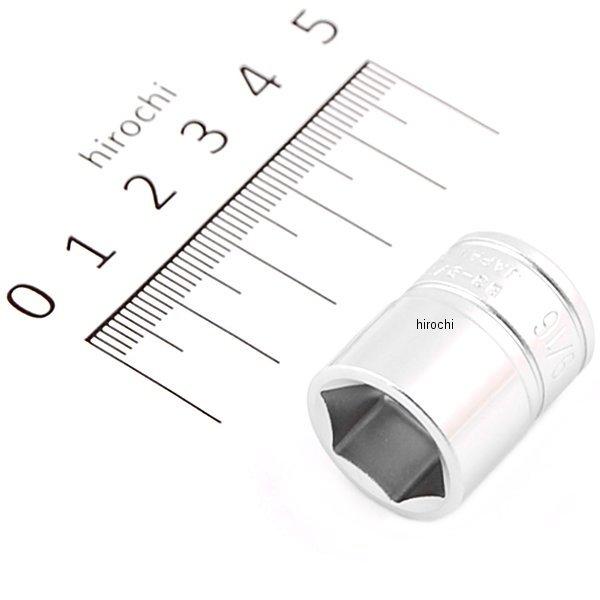 B3-9/16  京都機械工具 9.5sq ソケット(6角) 9/16インチ