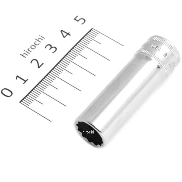 3/8インチ ソケット ディープ 12角 ミリサイズ 12mm