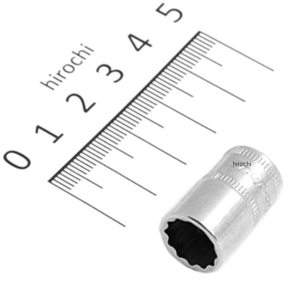 フランクドライブ 1/4インチ シャロー ソケット 12角 10mm