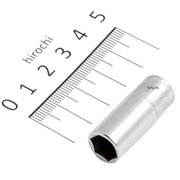 フランクドライブ 1/4インチ セミ ディープ ソケット 6角 9mm