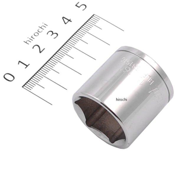 ブルーポイント 3/8インチ シャロー ソケット 6角 15/16インチ 長さ1-7/32インチ