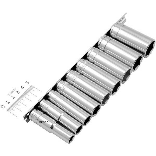 9.5(mm)sq ディープソケットセット(9点) インチ